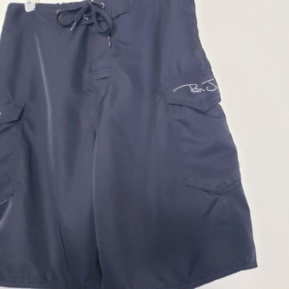 Ron Jon Surf Shop Black Swim Trunks Board Shorts Men's Size 30 - Picture 3 of 11